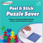 Preserve 3 X 1000 Puzzle Glue Sheets - 18 Peel and Stick Puzzle Saver Sheets,