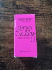 Pink Water Jelly Tint Blush Stick, Multi-Use Cheek and Lip Stain with Brush