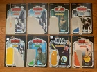 Lot Of 8 Vintage Kenner Star Wars Cardbacks In Very Used Condition.