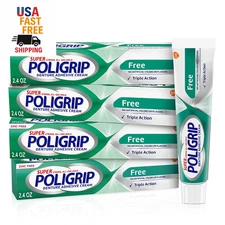 Zinc Free Denture Adhesive Cream, 2.4 Oz, 4 Pack