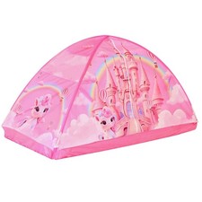 Kid Bed Tent -Twin Play Tent Baby Toddlers Dream Playhouse Pink Castle 