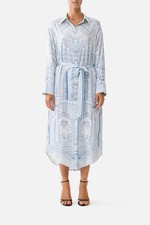 Camilla The Hum Of The Alhambra Shirt Dress With Button Detail Size M