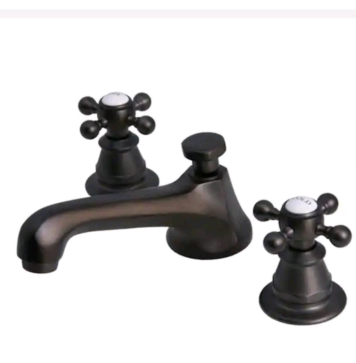 Water Creation Widespread Century Classic Faucet 2-Handle PopUp Drain 3Hole ORB 