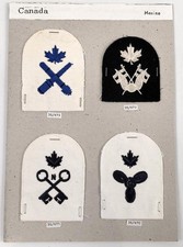 Canada Marine, Sammlung Abzeichen/ &Auml;rmelabzeichen, auf Karton getackert