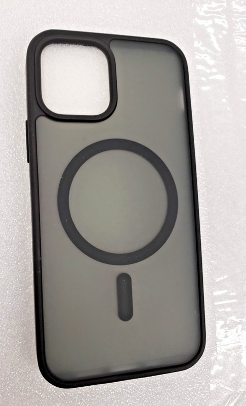 Supfine Phone Case for iPhone 12 Regular / 12 Pro. Black Magnetic Shockproof