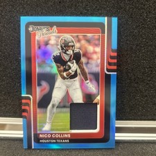 2025 Panini Donruss Optic- Threads Nico Collins #DTBH-NCS Neon Blue 📈📈🔥🔥