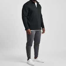 Under Armour Black Quarter Zip Pullover 3XL Loose Fit Fleece Lined