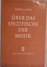 Sofia Lissa, Über das spezifische der Musik....