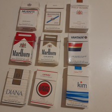 Lotto pacchetti sigarette vuoti anni 90