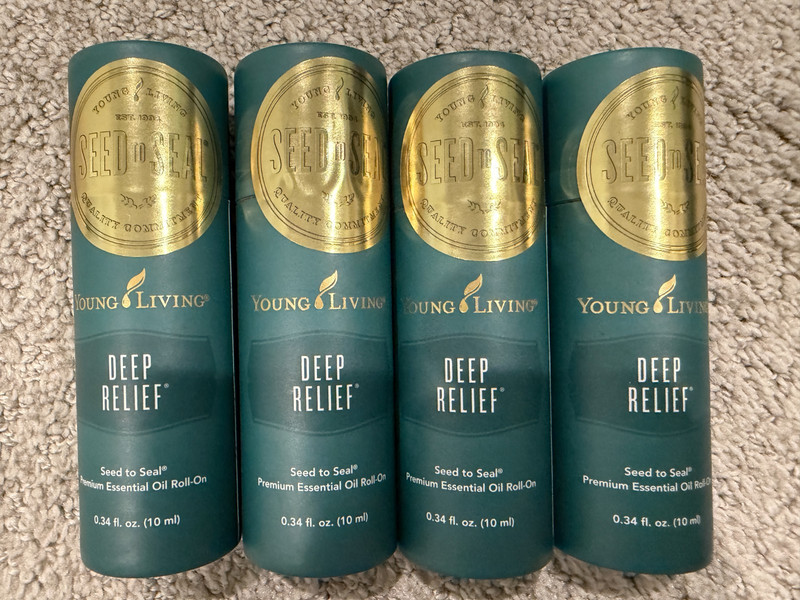 (4) Young Living - Deep Relief roll on - 10ml - NEW - Unopened - Retail: $165.80
