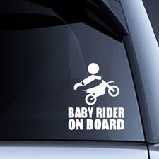 Baby On Board Sticker Silver Car Vinyl Decal Sign Stickers Signs Kids Child Auto