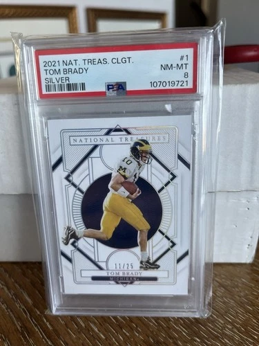 2021 Tom Brady National Treasure Coll PSA 8 /25