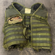 NATO NL Tactical Combat Survival Gefechtsweste oliv-gr&uuml;n mit Brusttasche TOP!!!