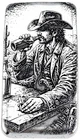 10 ozt 999 Fine Silver Art Bar - I Drink Alone - ADAMO TECHNE - Limited