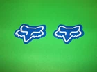 FOX RACING MOTOCROSS ATV UTV QUAD BMX WAKEBOARD SKATEBOARD BLUE STICKERS DECALS