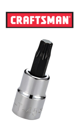 New Craftsman Torx Bit Sockets, 1/4'' or 3/8'' Drive Choose a Size