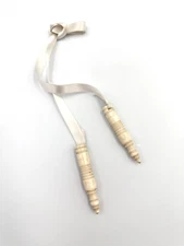 Antique Bone Knitting Needle Guards