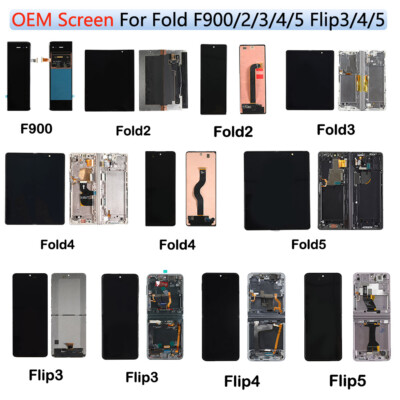 OEM For Samsung Galaxy Z Fold1/2/3/4/5/6/7 Flip3/4/5/6/7 LCD Screen Assembly lot