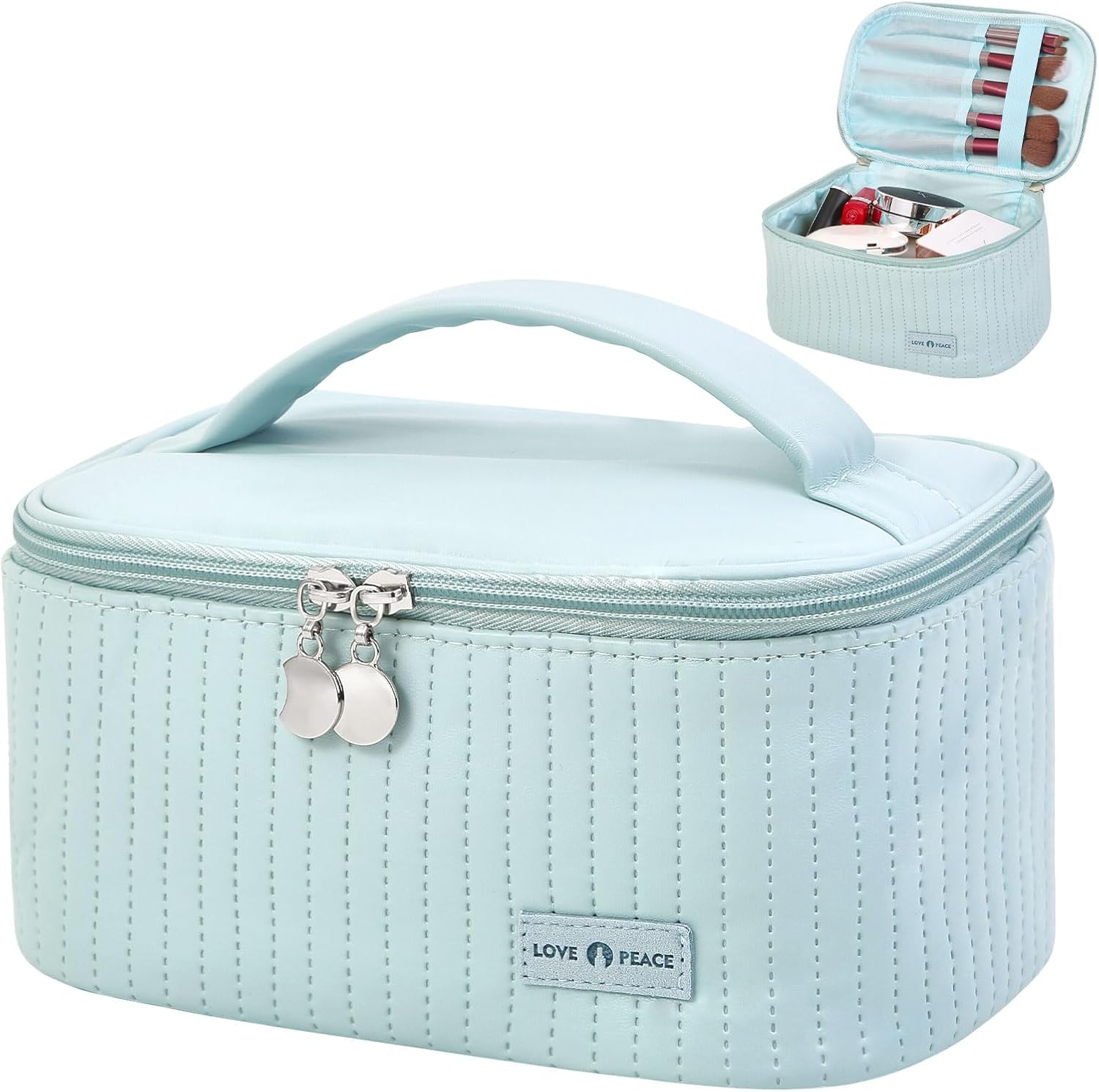 Large Capacity Travel Makeup Organizer Bag for Cosmetics Storage-image