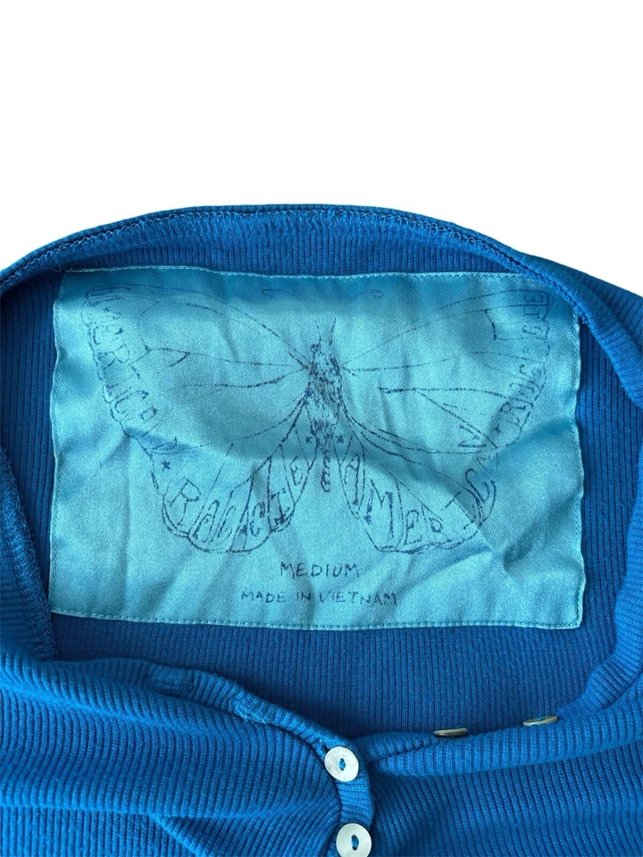 VTG American Rag Cie Long Sleeve Y2K Henley Medium Bella Swan Abercrombie Aero - Image 3 of 4