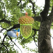 Metal Wild Bird Feeder Outdoor Hanging Food Dispenser Bird Seed for Garden Yard