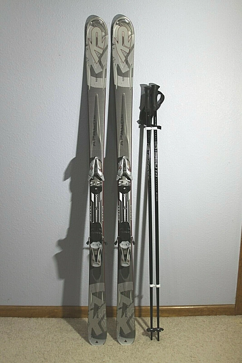 K2 APACHE SABRE SKIS 167 CM WITH MARKER MOD 10.0 ONLY USED ONE+ SCOTT POLES 54