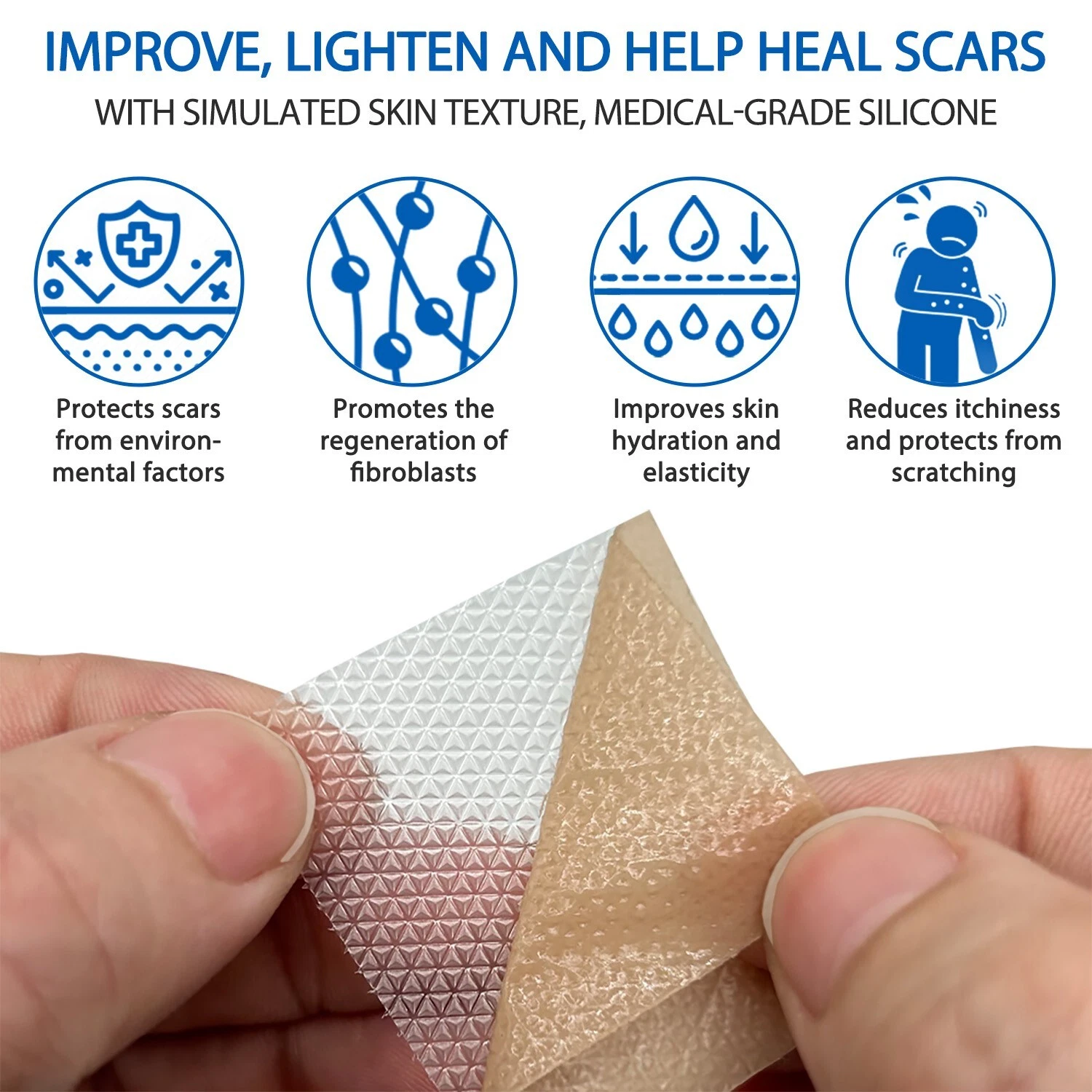 3M Reusable Silicone Scar Sheets Tape - Effective Scar Removal Benefits