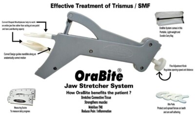 Orabite Jaw Stretcher   Jaw Motion Rehabilitation  device with Free Bite pads