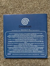Sonic Adventure Dreamcast Manual ONLY Replacement Instruction Booklet