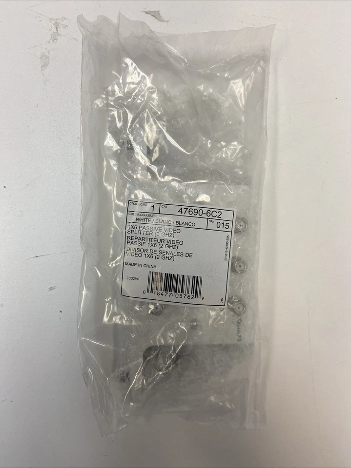 Leviton 1x6 Passive Video Splitter Module (47690-6C2) - Image 2 of 4