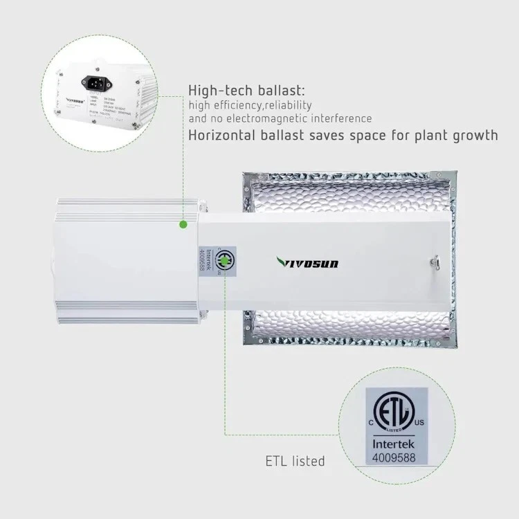 Vivosun 315W MH Ceramic Metal Halide CMH/CDM Grow Light Fixture w/No BulbNEW Foto 3 de 4