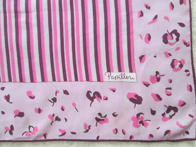 Foulard Carré En Soie 100% Vintage - 86x86 Cm - Jaune - Occasion