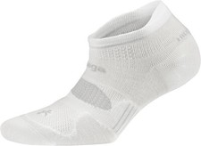 BALEGA WOMEN'S PERFORMANCE NO SHOW ATHLETIC RUNNING SOCKS 1 PAIR LARGE, WHITE
