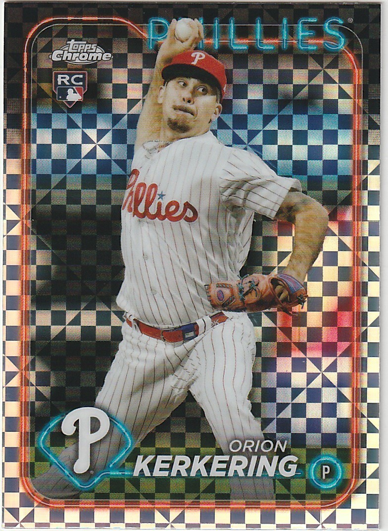 2024 Topps Chrome X-Fractor #180 Orion Kerkering Phillies