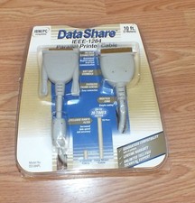 Genuine Data Share DS1284PL IEEE-1284 10 Foot Parallel Printer Cable READ