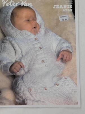 Peter Pan  P1131 Jeanie - Baby Sleeping Bag Knitting Patterns 3 ply  41-51cm