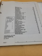 1986 LINCOLN CONTINENTAL ELECTRICAL WIRING DIAGRAMS GUIDE MANUAL SHEETS 