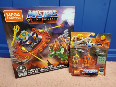 Mega Construx Masters Of The Universe Battle Cat Vs Roton w/ He-Man vs Beast Man