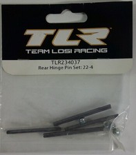 Team Losi Racing TLR234037 Rear Hinge Pin Set: 22-4 New Free Shipping