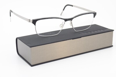 LINDBERG Brille Modell 9811 51-14 135 05 Black Gray Pattern Strip Titanium DK