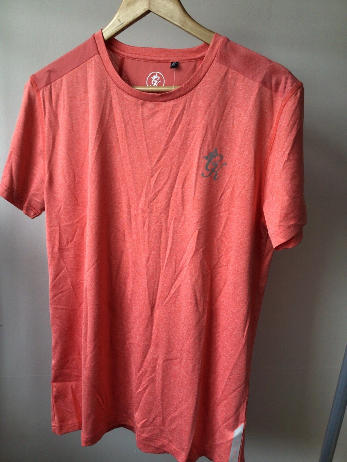 GYM KING MENS MEDIUM TEE SHIRT ORANGE £20 new season breathable