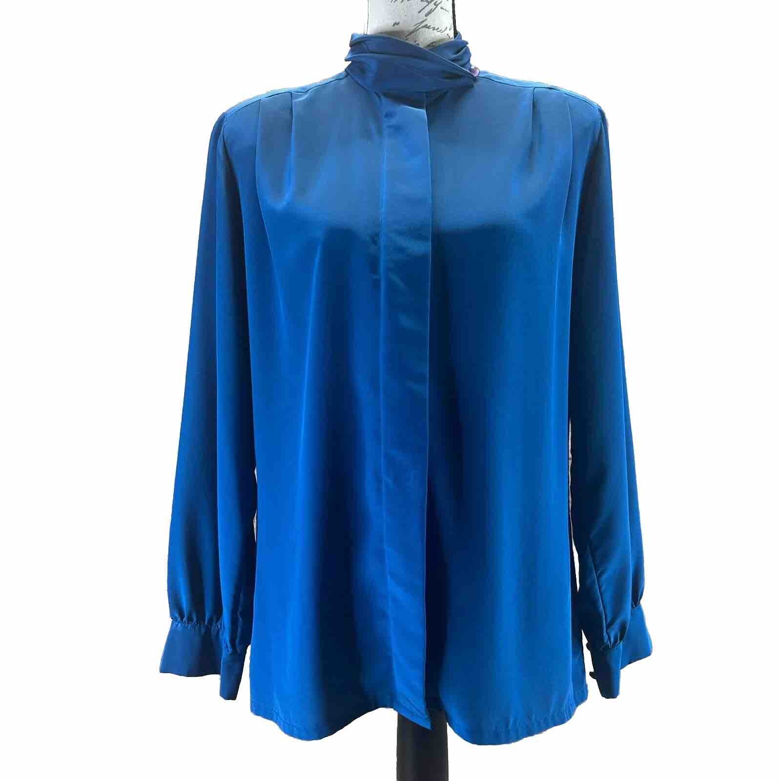 VTG Pendleton Women’s Polyester Button Down Blue … - image 1