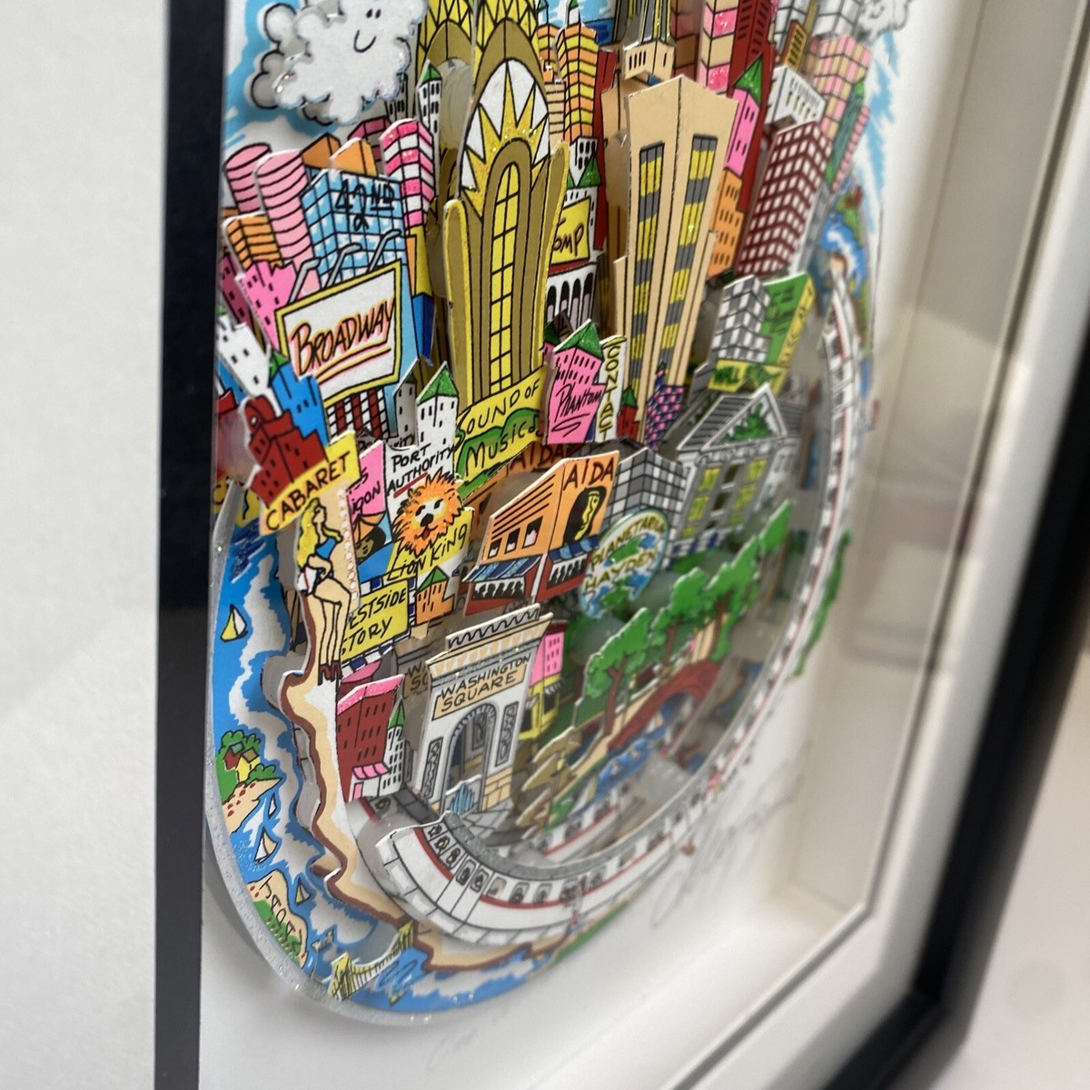 Charles Fazzino One World One NYC Original 3D Pop Art Framed | eBay