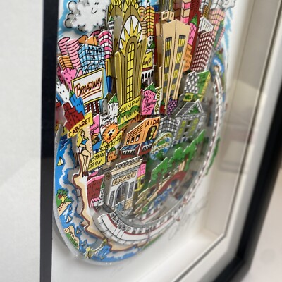 Charles Fazzino One World One NYC Original 3D Pop Art Framed | eBay