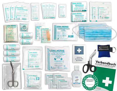 Komplett-Set Erste-Hilfe akt. DIN 13157 PLUS 2 für Betriebe inkl. Hygiene-Gel