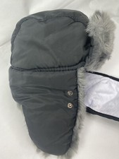 Thick Warm Winter Soft Plush Hat, Kids Snow Hats Wind Trapper Caps Navy Outwear