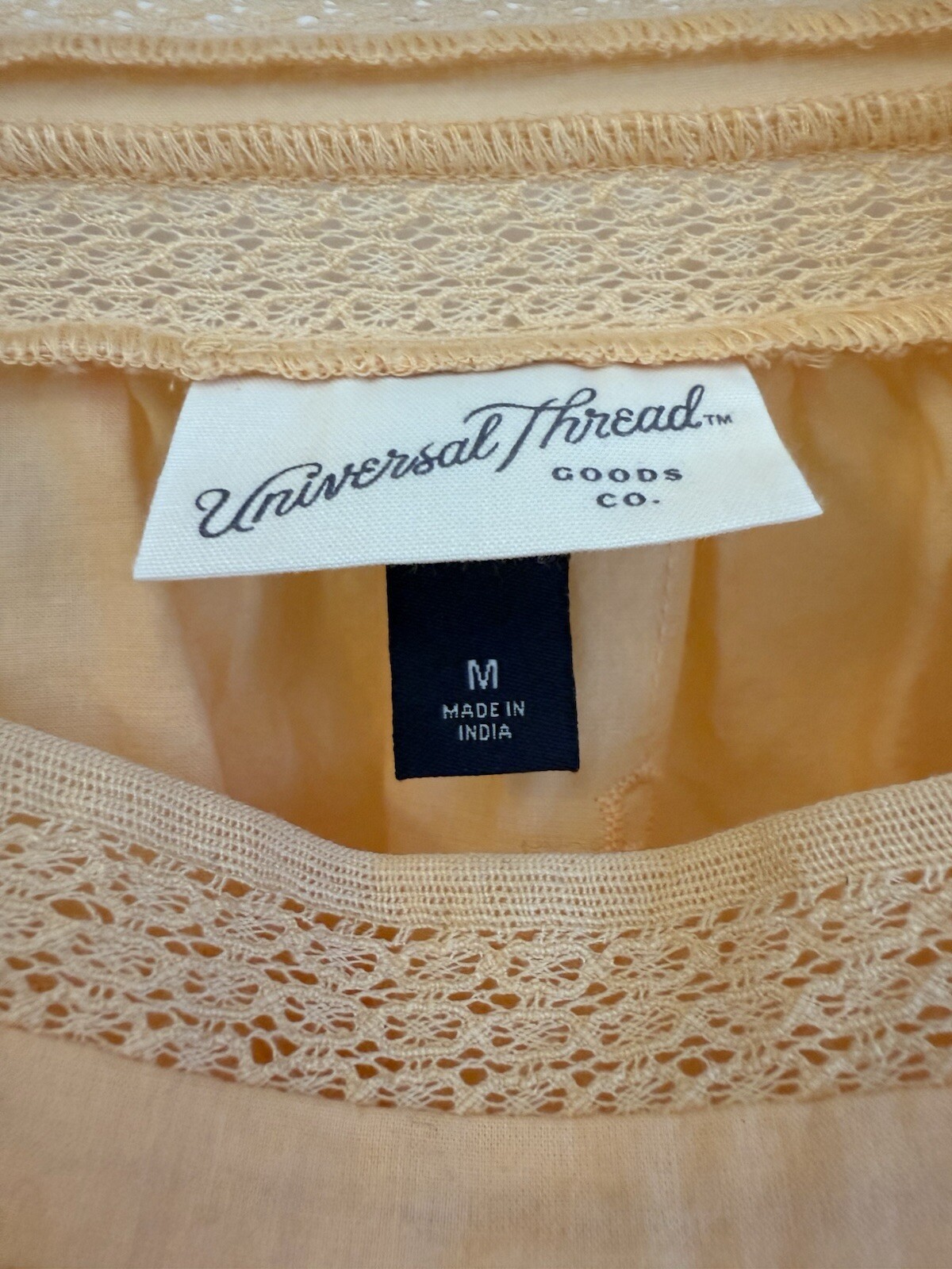 Universal Thread Cropped Eyelet Top Cottagecore B… - image 3