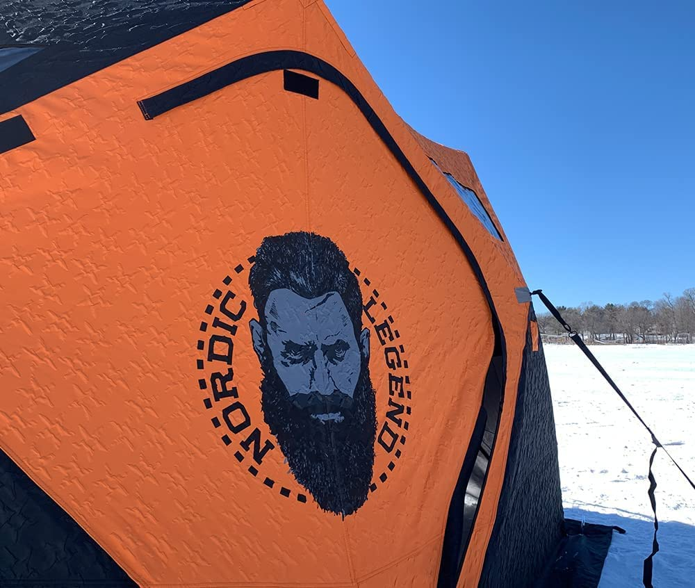 Aurora Series PopUp Portable 48 Person Insulated Ice Fishing Shelter