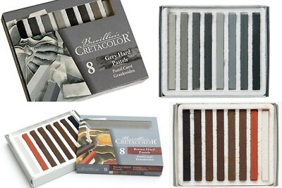 8 HARD PASTELS CRETACOLOR HARTPASTELL SET 8 PASTELLE