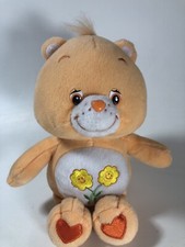 Vintage Care Bear - Friend Bear 11" Plush 2002 Mint EUC Sunflower Orange